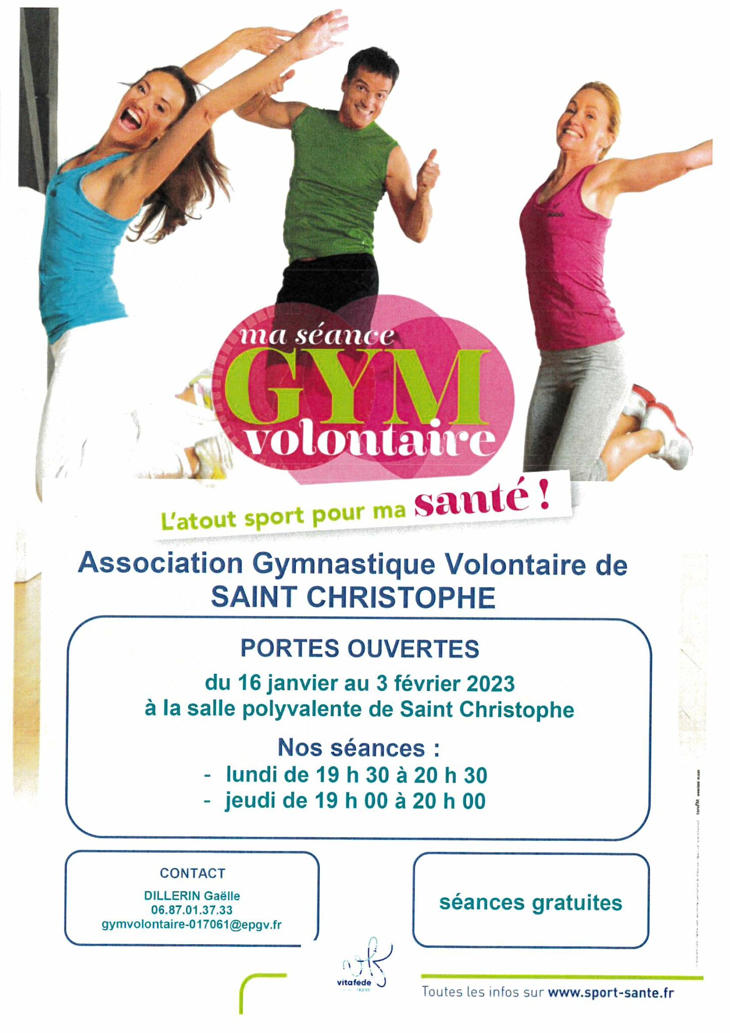Portes ouvertes GYM VOLONTAIRE SaintChristophe